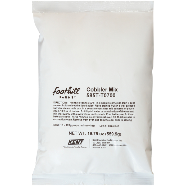 Foothill Farms All Purpose Add Fruit No Trans Fat Cobbler Mix 19.75 oz., PK12 585T-T0700